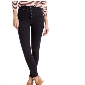 COPY - Madewell fringe hem skinny jeans